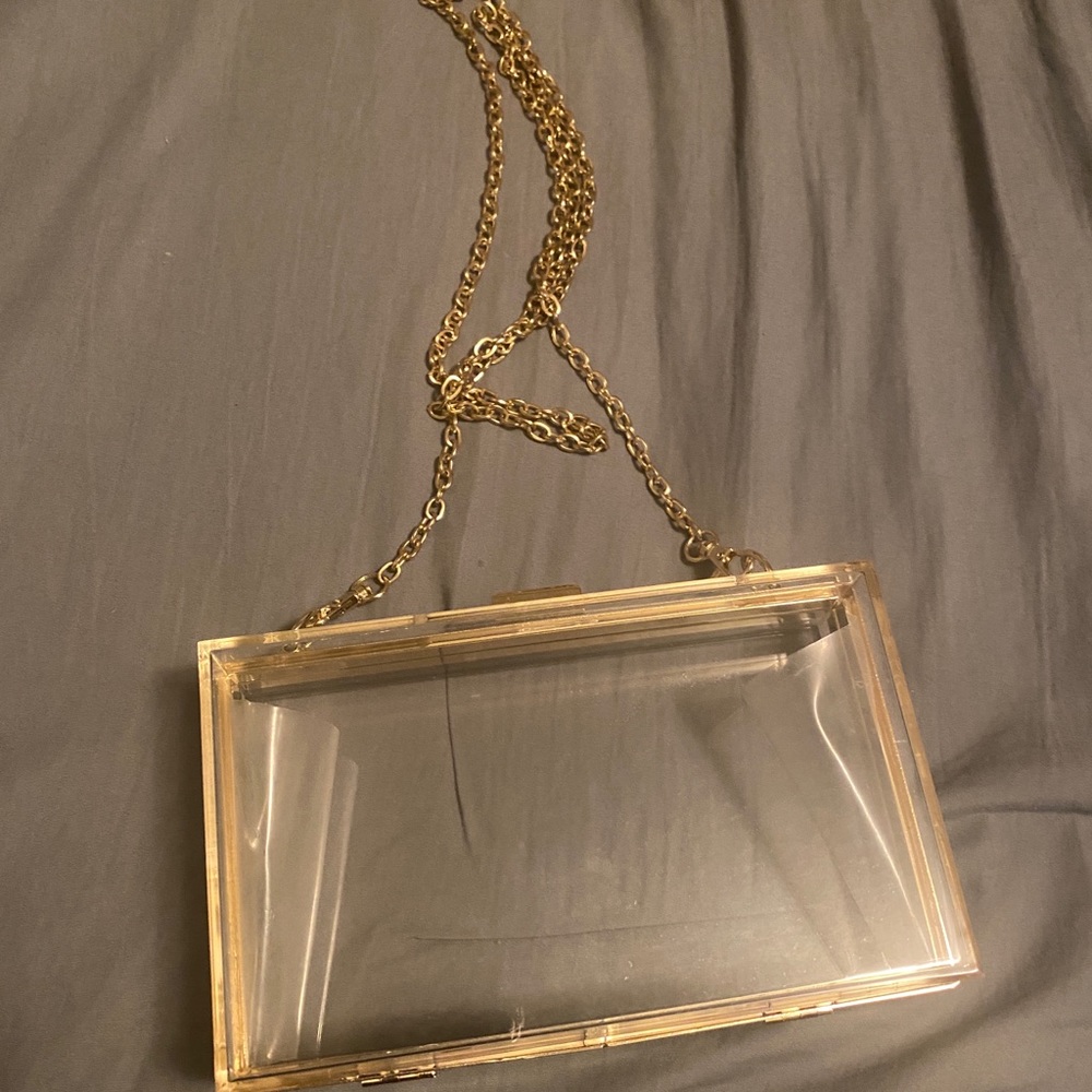 Clear & Gold Purse
